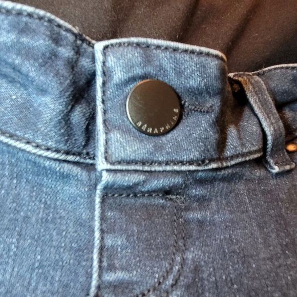 Seraphine Premium Indigo Over Bump Maternity Jeans Size 2 - Picture 9 of 16